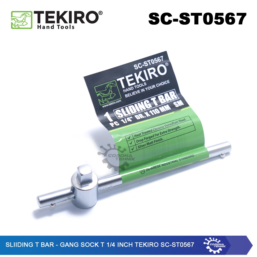 Tekiro SC-ST0567 - Sliiding T Bar - Gagang Sock T 1/4 Inch