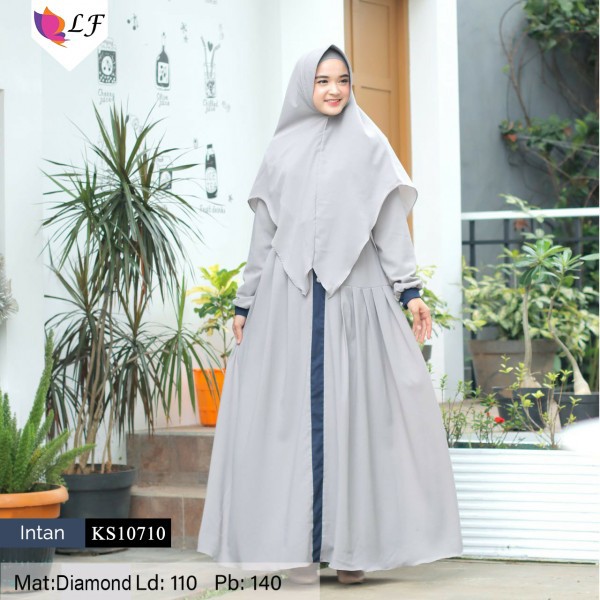 Gamis muslim Syari - Intan/gamis solo/baju muslim murah/gamis syari