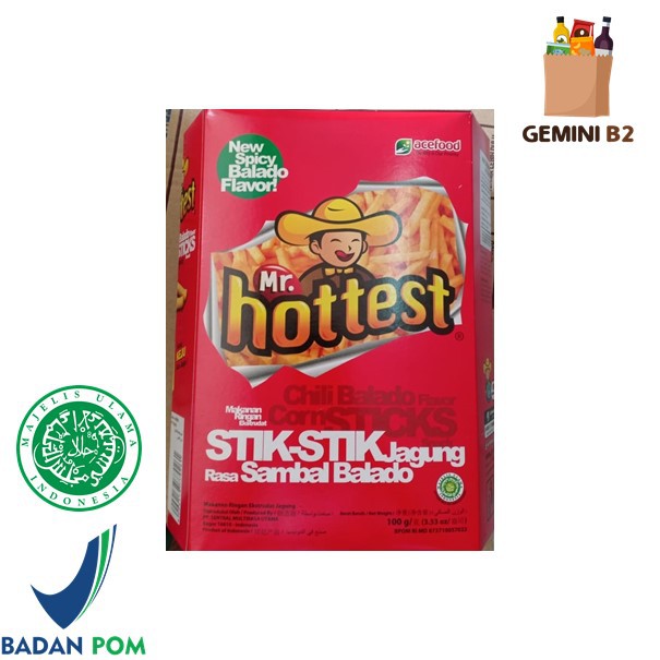 Stik Jagung Sambal Balado Mr Hottest 100G HALAL