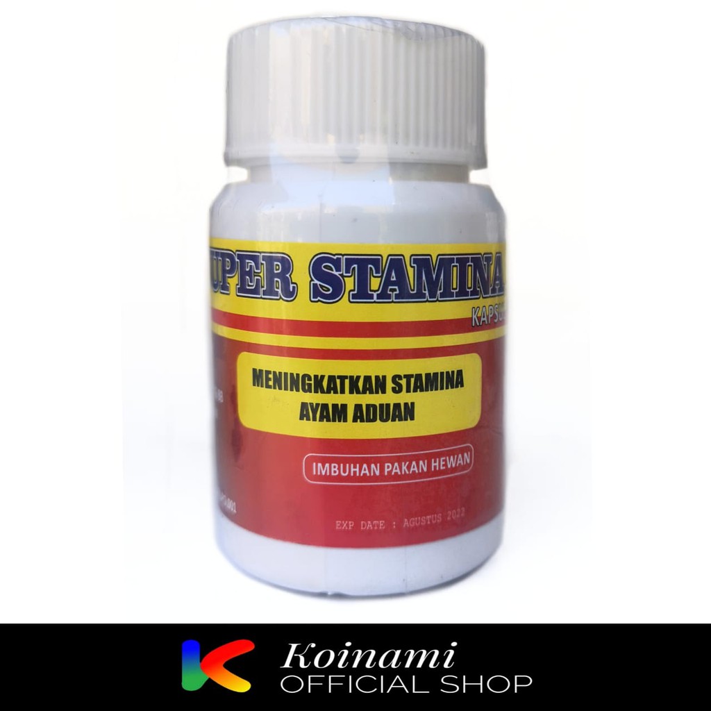 Super Stamina Ayam 50 Kapsul / Stamina Ayam Aduan / Pembentuk Otot Ayam Aduan