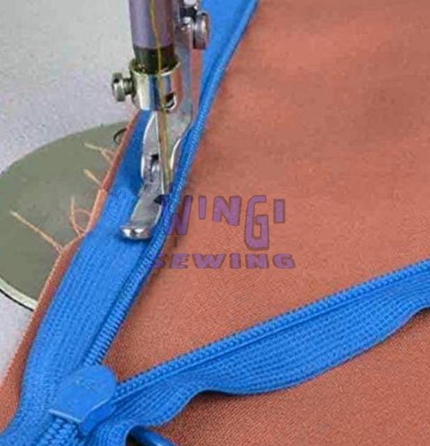 Sepatu Seleting Ritsleting Zipper Besi Mesin Jahit Industri