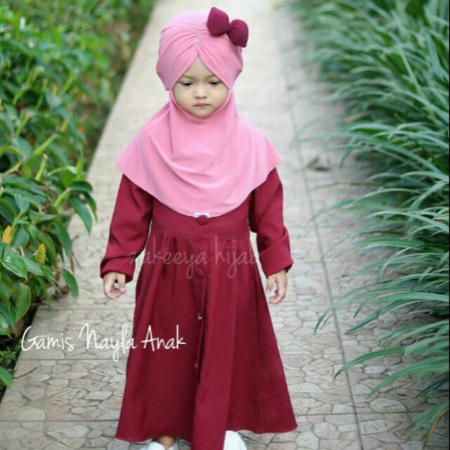Gamis anak syari nayla saleee