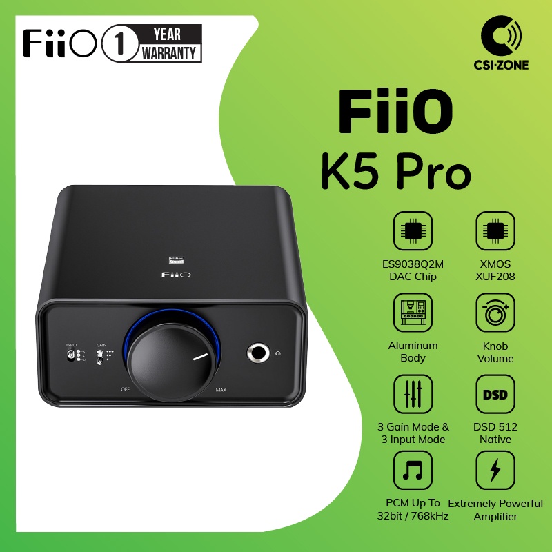 FiiO K5 Pro Desktop DAC & Headphone Amplifier