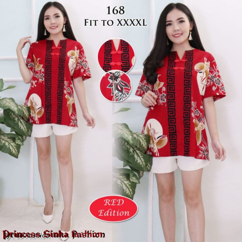 Flash Sale Blouse Happy New Year Atasan Sincia Imlek ezJBrlDTA1XrZVQ