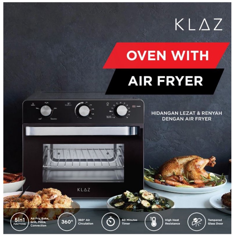Klaz Oven Dengan Air Fryer 20 Ltr

