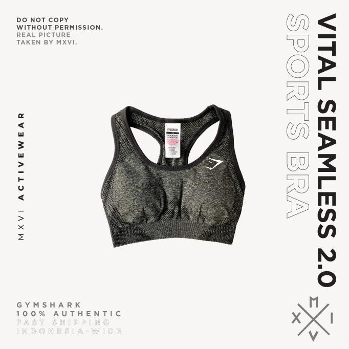 Gymshark Vital Seamless 2.0 Sports Bra Charcoal Marl