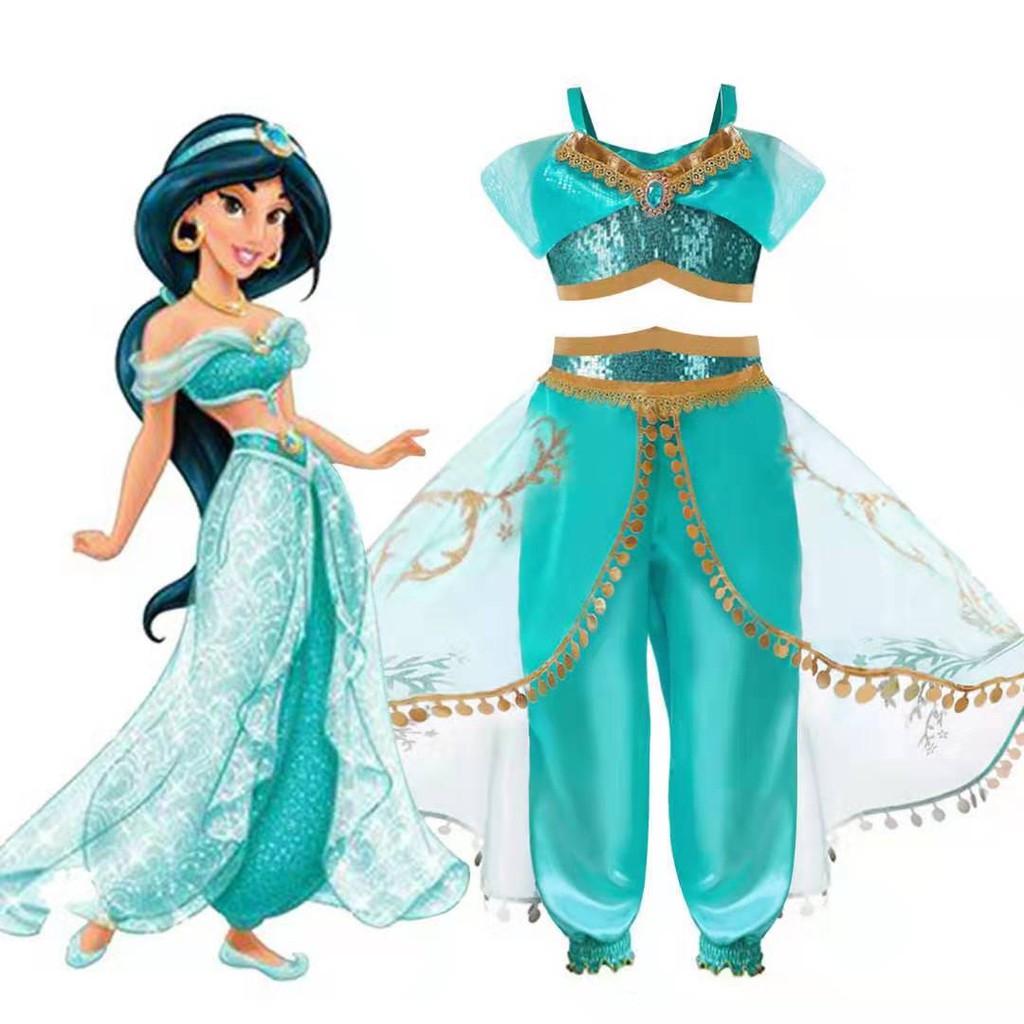 GAUN ANAK BAJU ANAK PRINCESS JASMINE JASMIN DRESS PUTRI YASMIN