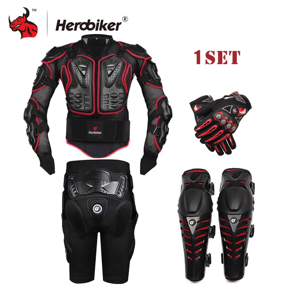 Herobiker Motorcycle Jacket Protective Gear Motorcycle Racing Body Armor Gears Short Pants Motor Shopee Indonesia