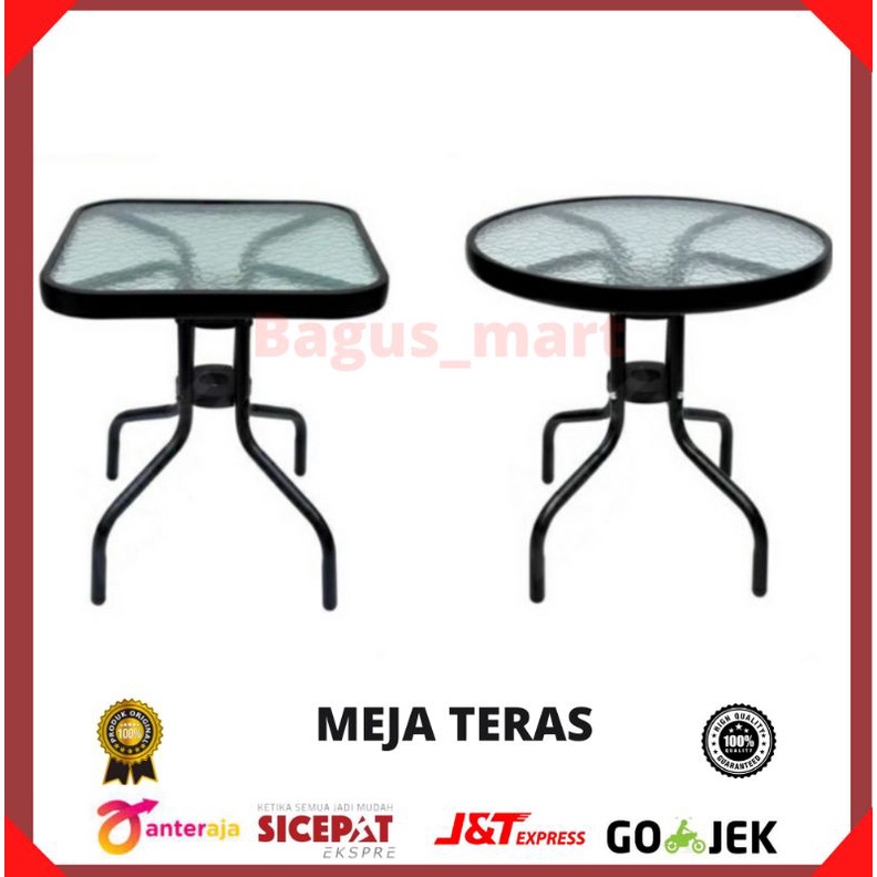 Meja teras/Meja Besi/Meja kaca/meja taman/meja serbaguna/Meja murah/Meja minimalis/Meja tamu/Meja ou