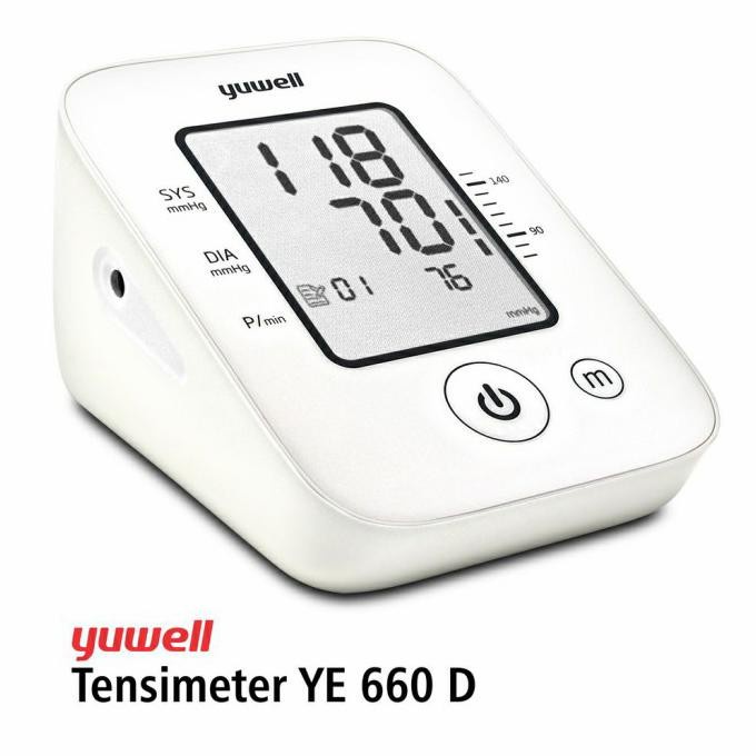 Yuwell Pengukur Tekanan Darah Tensi Electronic Blood Pressure Monitor YE660D PUTIH