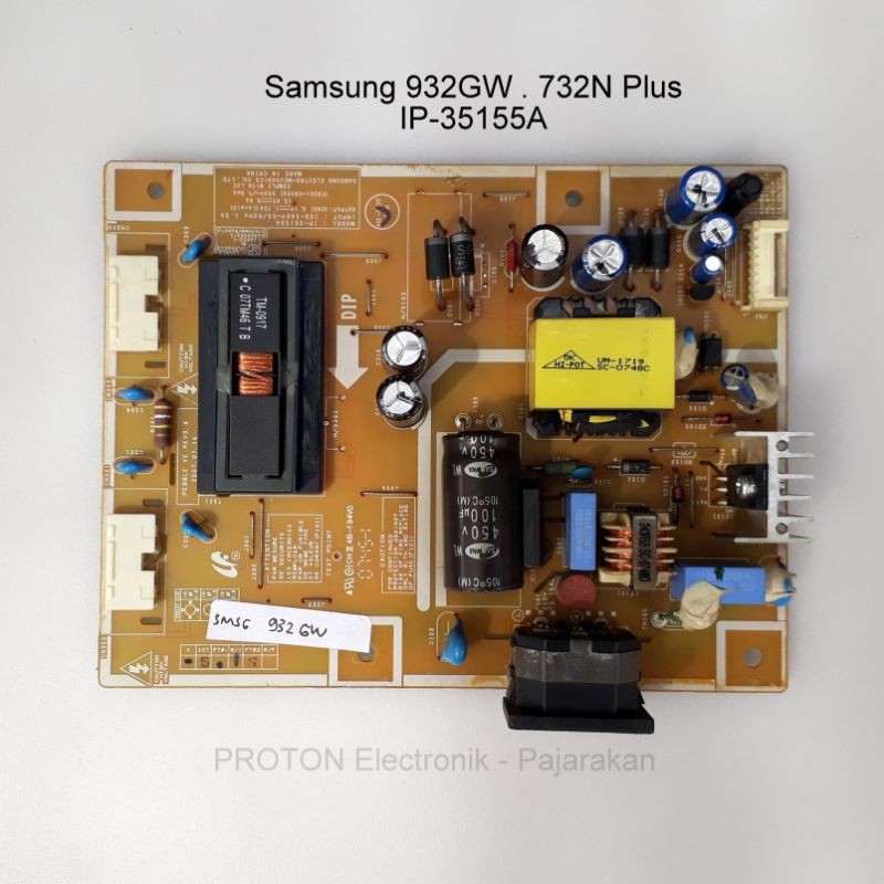 PSU LCD Monitor Samsung 932GW 732N + 940N 943N Power board IP-35155A BN44-00124J 930B 943B 913NW