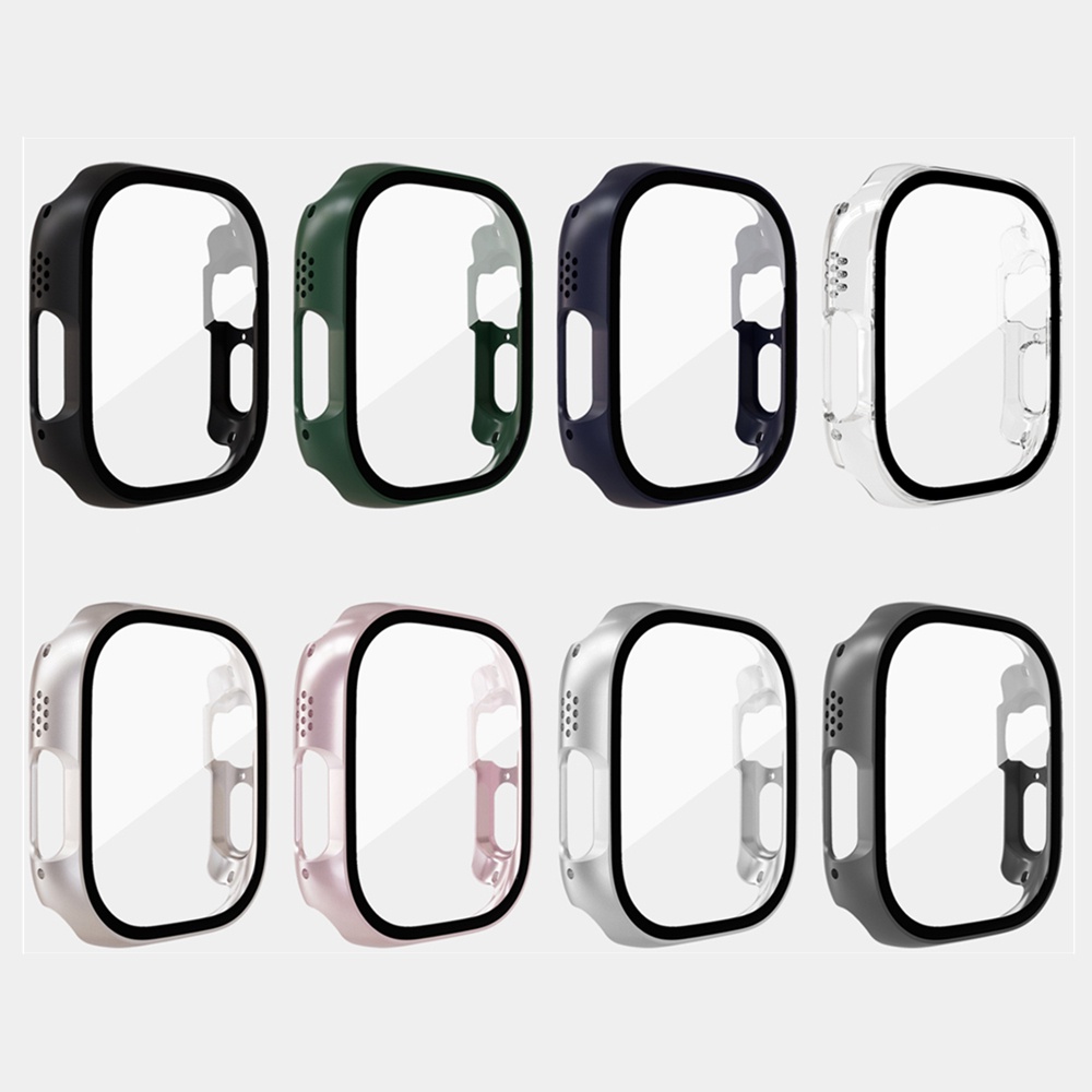 Case Tempered Glass Pelindung Layar Apple Watch Ultra 49mm