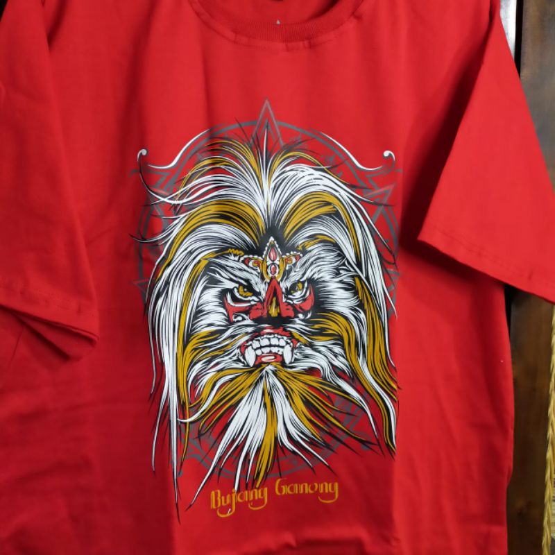 KAOS BUDAYA GANONG INDONESIA ORIGINAL PONOROGO JIEGEX BGF001 MERAH