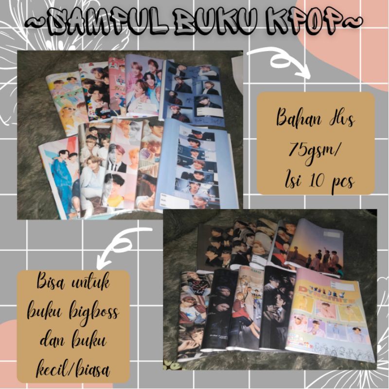 

SAMPUL BUKU KPOP BTS STRAYKIDS TREASURE TXT NCT/COSTUM GAMBAR BEBAS
