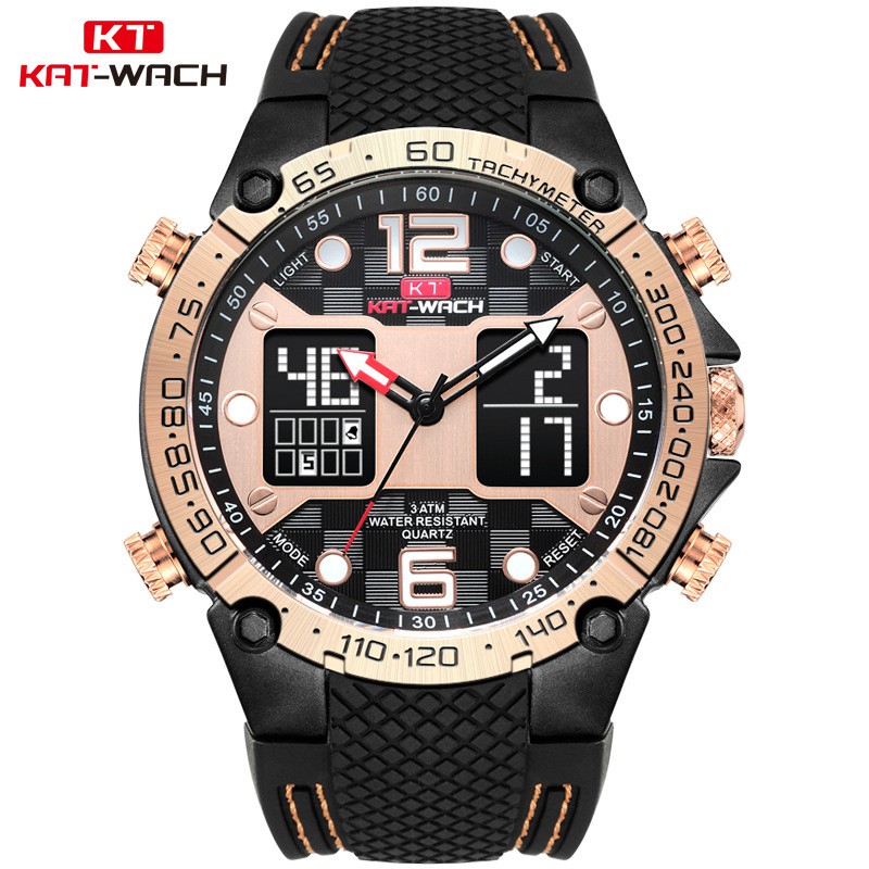 KAT-WACH KT717 Jam Tangan Pria Digital Analog Anti Air WATCHKITE WKOS