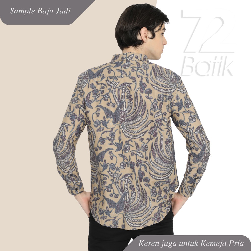 KAIN BATIK PREMIUM Bahan Katun Motif Burung Phoenix Warna Coklat Chokelat Cokelat 728787 Cap 72 Jarik Jarit Samping Kebat Panjang Batik Katun Modern Premium Bahan Seragam Batik Pernikahan Kantor Keluarga Murah Kamen Jadi Batik Bali Lembaran