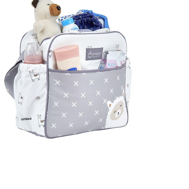 ❊ Omiland Tas Bayi Medium Saku Print Alpaca Series - OB 29201-4 ➲