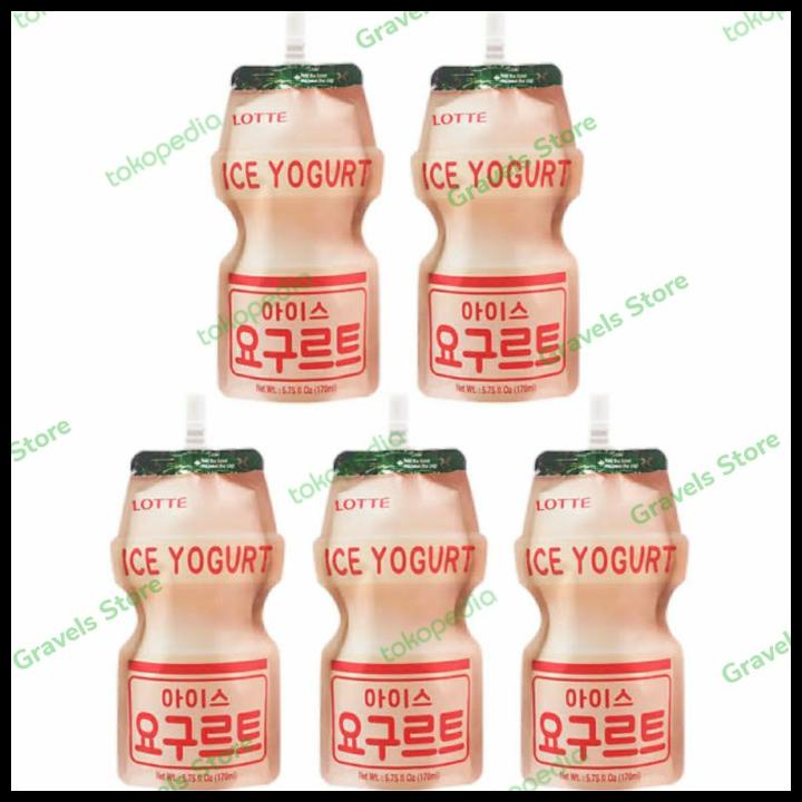 

[Bundling 5 Pcs] Lotte Ice Yogurt - Es Rasa Yakult Ala Korea - Es Krim