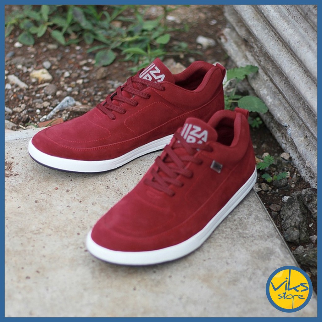 Sepatu Sneakers Pria Cowok Tali Style Casual Distro Kuzatura Original Suede Lokal Premium Elegan