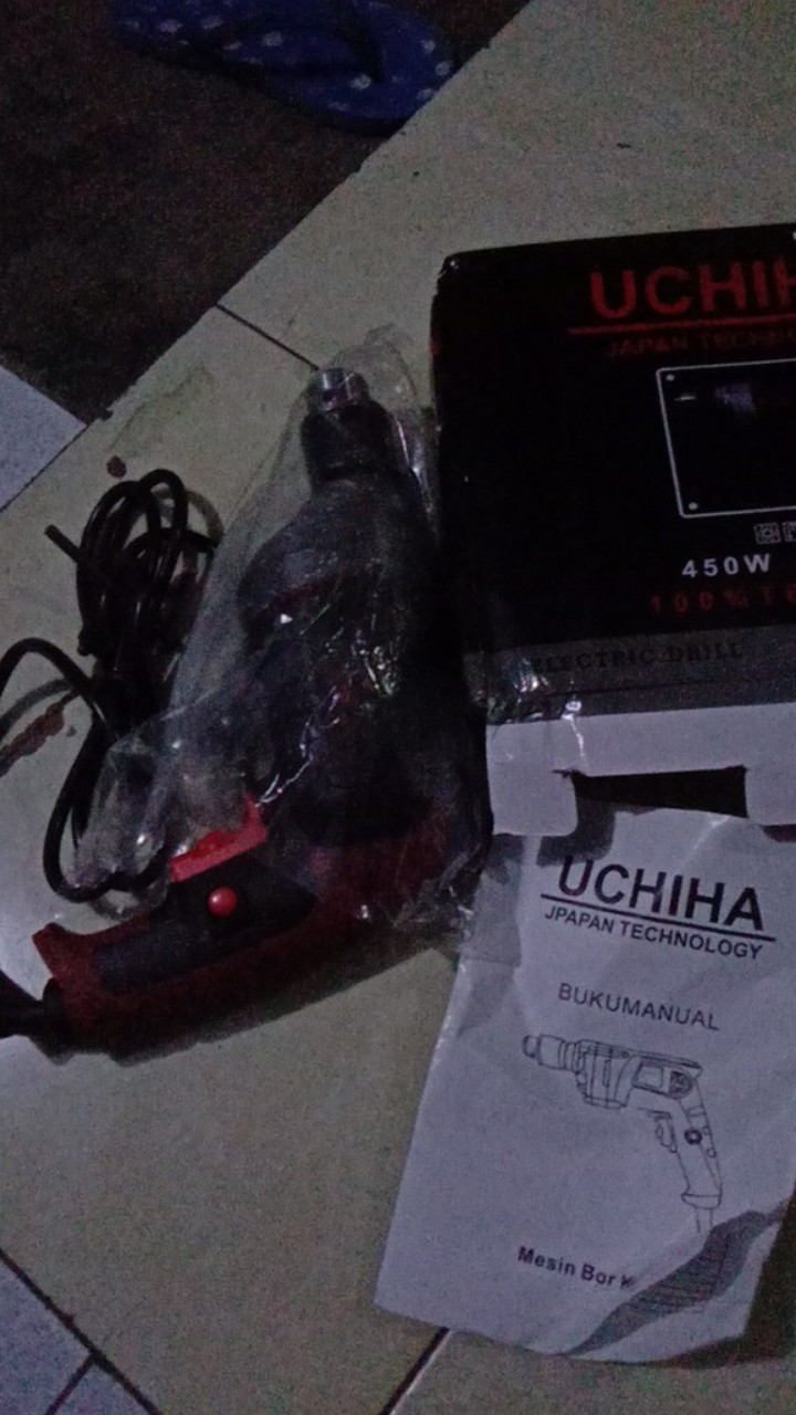 Promo!mesin Bor Tangan Listrik 13mm Impact Drill Tembaga Asli Beton Besi Kayu Japan