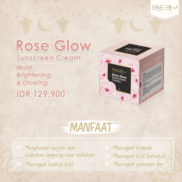 Rose Glow Sunscreen Cream Terlaris
