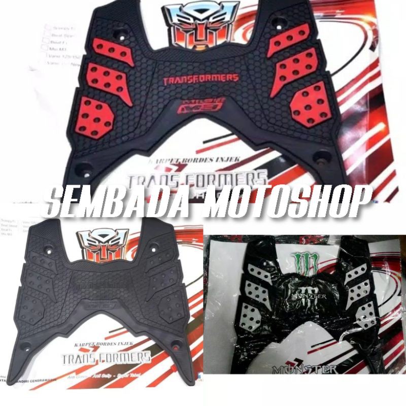 Karpet karet motor yamaha MIO M3 125 Bordes alas kaki MIO M3