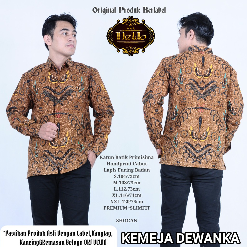 DEWANKA SOGAN DEWO BATIKSOLOAMANAH KEMEJA BAJU BATIK PRIA SOLO LENGAN PANJANG PENDEK LAPIS FURING ATASAN BATIK PREMIUM MODERN KATUN HALUS ABIYASA BIMASENO ELANG EMAS BRATA SALAMPAT HEMKO BARUNO HARIMAU MODHANG NAVY GENDEWA DAMAR HITAM PRABA DEWO DAMAR