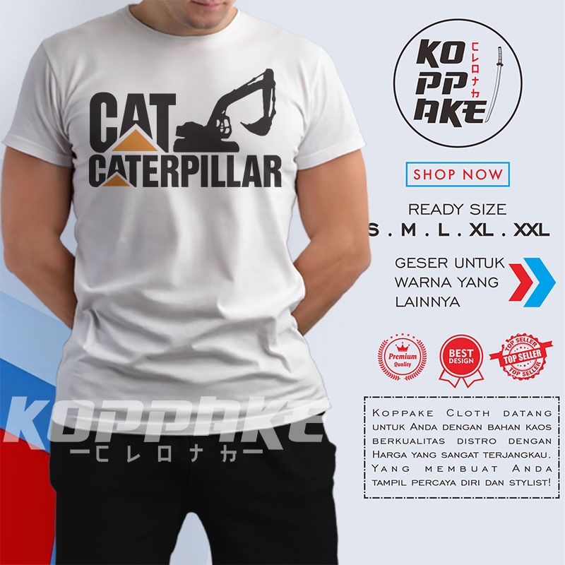 Kaos Caterpillar Excavator Vector Baju Distro
