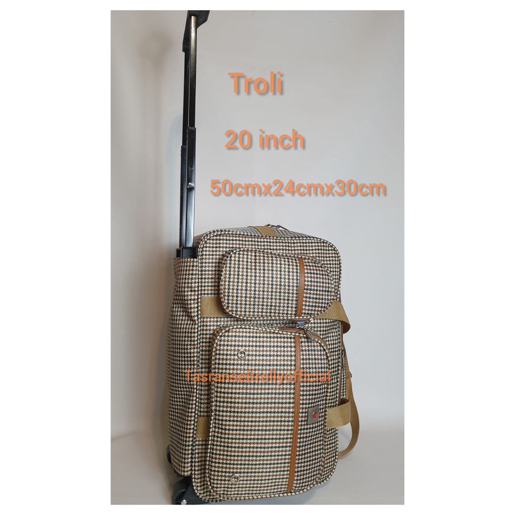 Tas Pakaian Troli Polo Interclub 50cmx24x30cm ukuran medium original