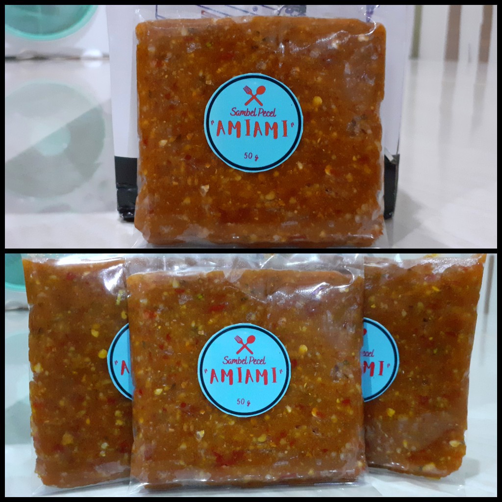 

[50gram] Sambel Pecel Sangrai Khas Mojokerto Cap "AMIAMI