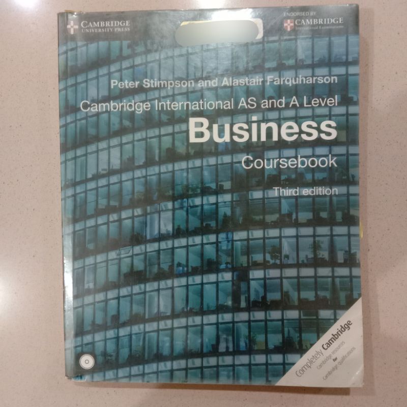 

ORIGINAL‼️NEGO‼️Business Coursebook Cambridge Int'l AS and A Level 3rd Edition