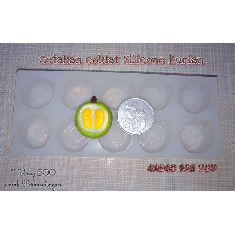 cetakan silicone buah durian 8 Lubang