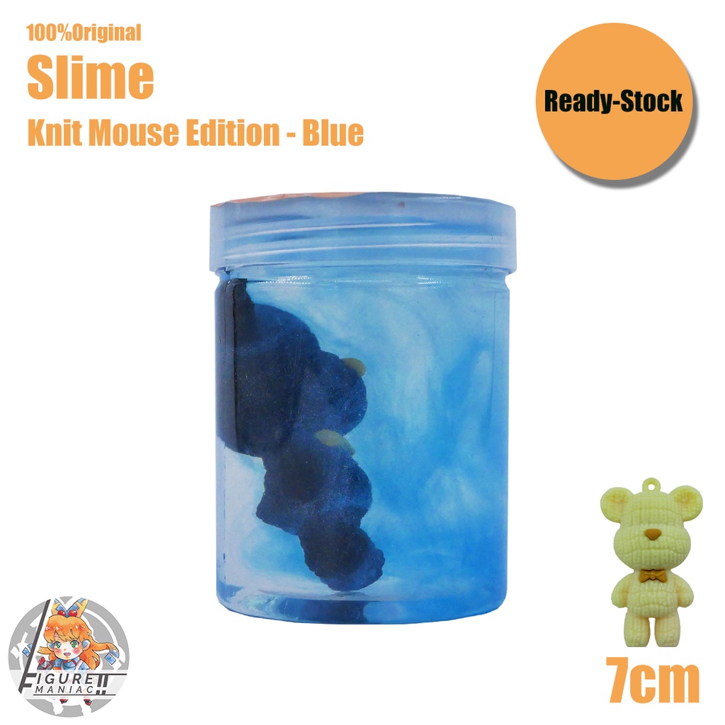 Mainan Anak - Slime Mini Knit Mouse Tabung Edition 7 cm Import Premium