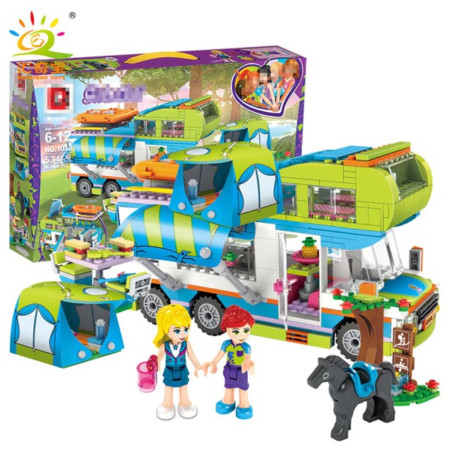 Mainan Lego Friends Series Heart Lake City Girls Club Street Building Blocks Pink Cake Cafe Blue