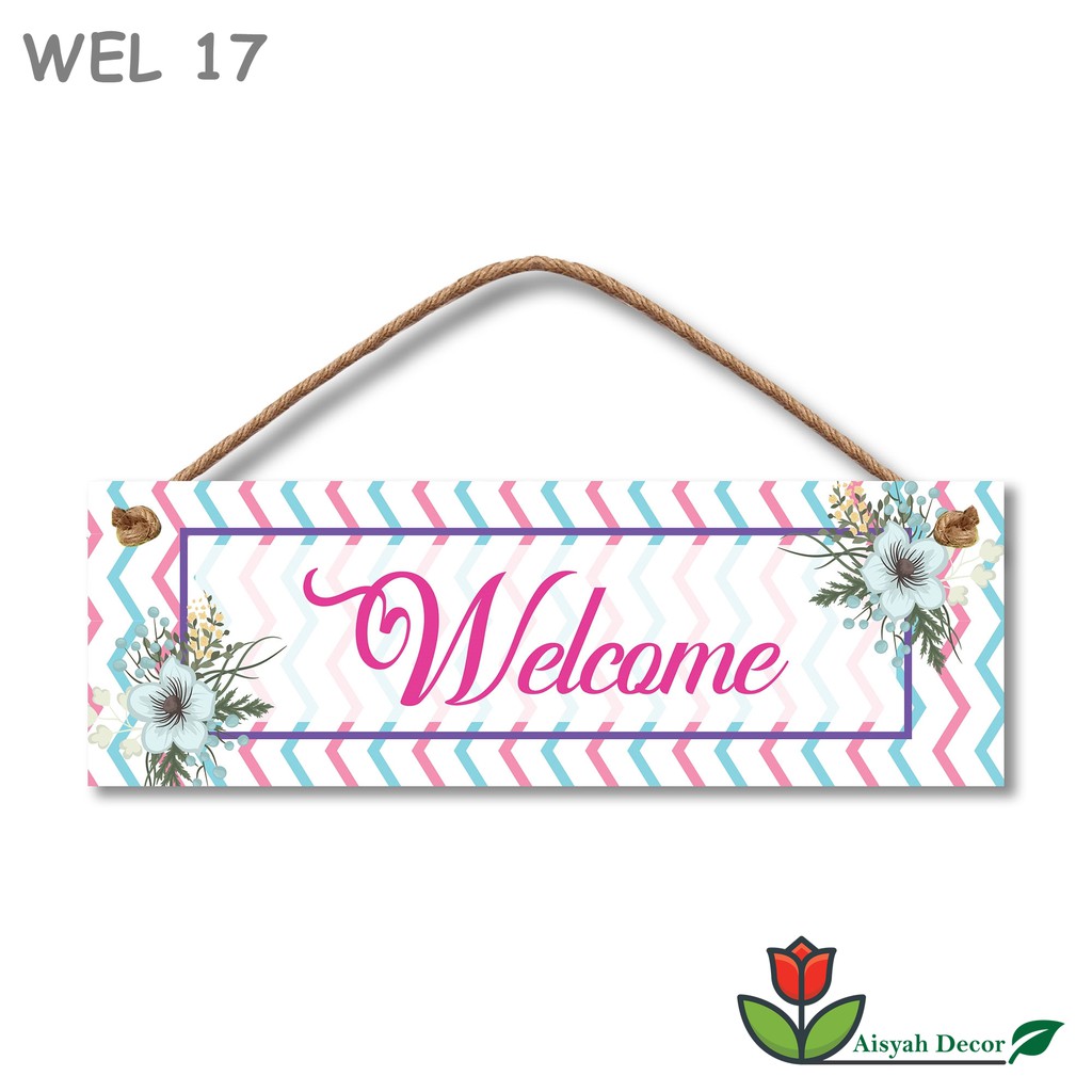Hiasan Dinding Selamat Datang Welcome WEL17-21