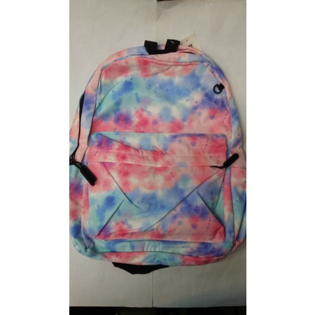 Tas ransel motif tie dye galaxy/ Tas sekolah anak / Ransel multifungsi / galaxy tie dye pink blue ba