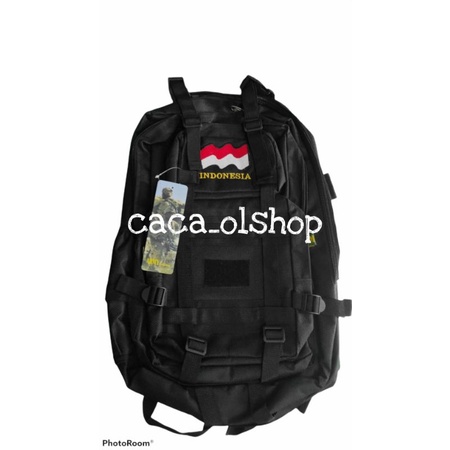 Ransel Hijau Army / Hitam / Krem