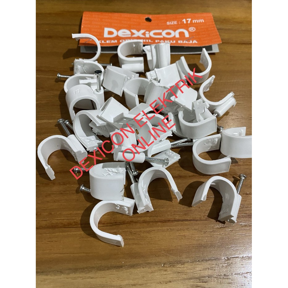 Klem kabel no 17/klem kabel beton/klem kabel paku baja/jual klem kabel