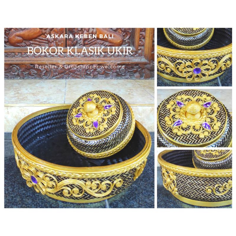 Bokor Klasik Motif Ukir