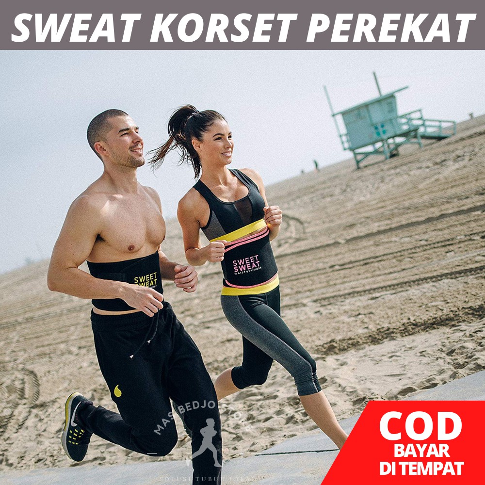 Korset Pelangsing Perut Buncit Sweet Sweat Perekat Pengecil Perut Olahraga Stagen Pria Wanita 001