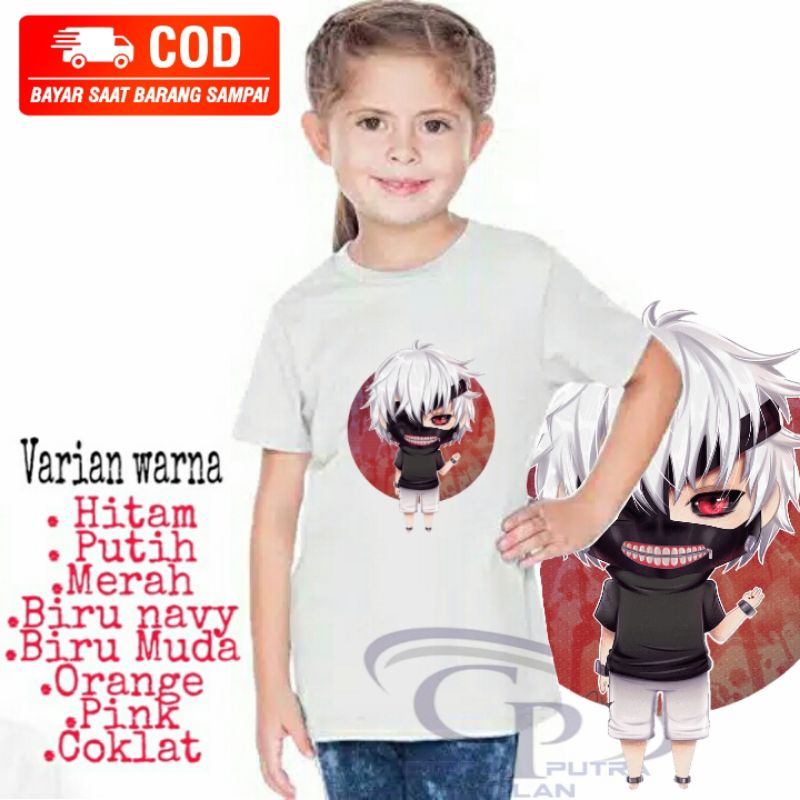 kaos Anak/ Baju Anak/Anime Tokyo/Kaos Anak laki laki/Anak Perempuan/Baju Anak Laki laki