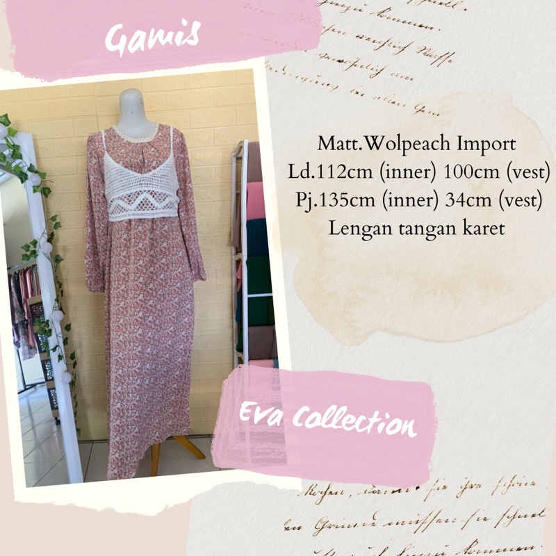 Gamis Vest Rajut