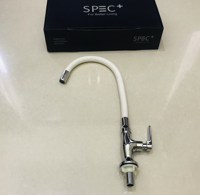 SPEC+ SP-9977-W Kran Angsa Fleksible Meja Tanam Putih - Keran Flexible Dapur Kitchen Faucet - Kran Air BCP