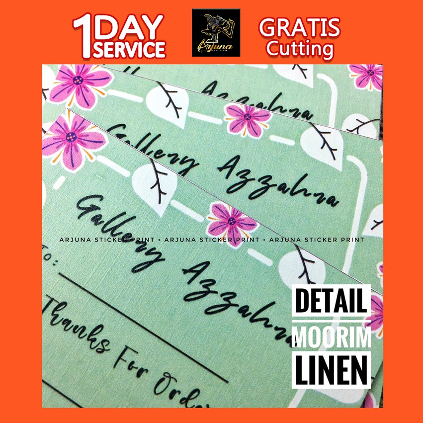 

Kartu Ucapan Greeting Card Custom / Thank You Tekstur Linen