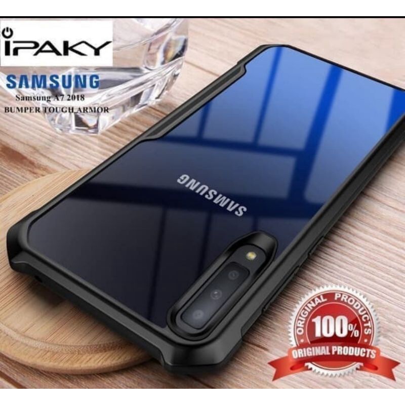 Original Shockproof Bumper Soft Case Samsung Galaxy A7 2018 Casing Cover Pelindung Hp A 7 Slim Fit