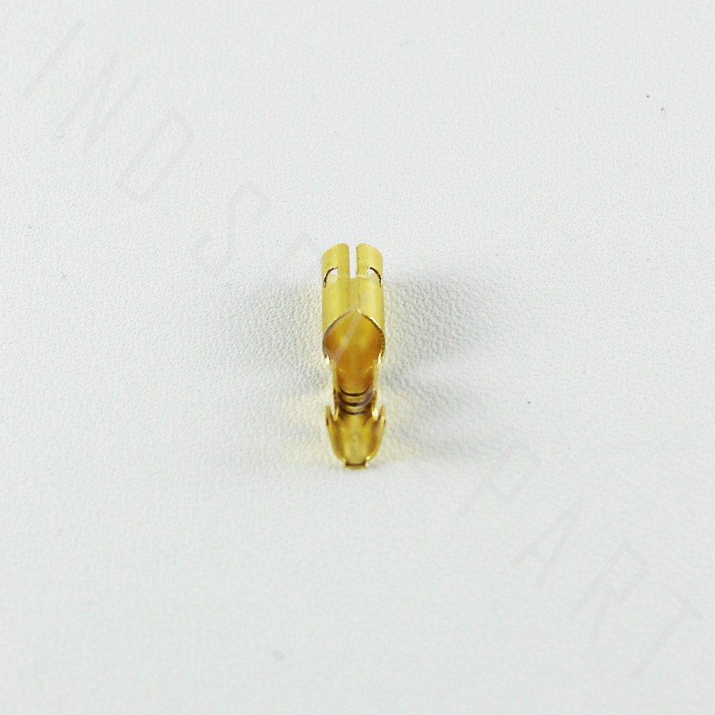 Skun-Sekun-Terminal Bulet-Bulat Gepeng Cewe-Female Kuningan Besar 4 mm