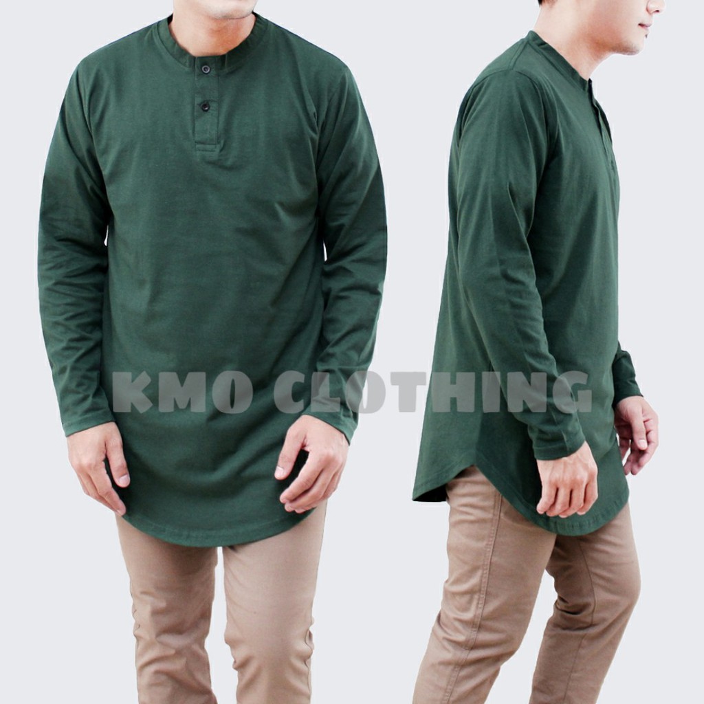 DISKON GPB KAOS KURTA PRIA LENGAN PANJANG / BAJU KOKO KURTA PRIA LENGAN PANJANG / KAOS LONGLINE PRIA