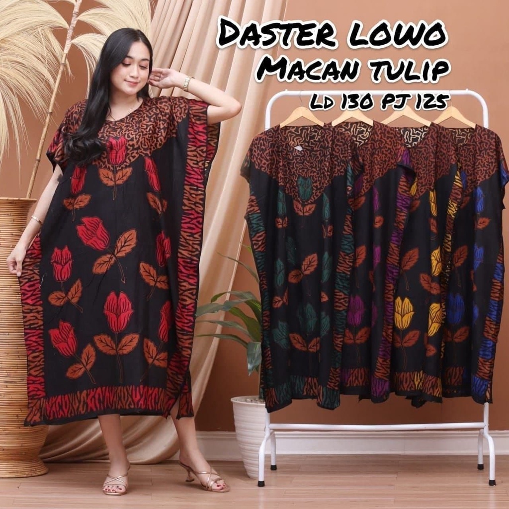 DASTER LOWO JUMBO MACAN TULIP RUMAH MOTIF TERBARU MODEL KEKINIAN