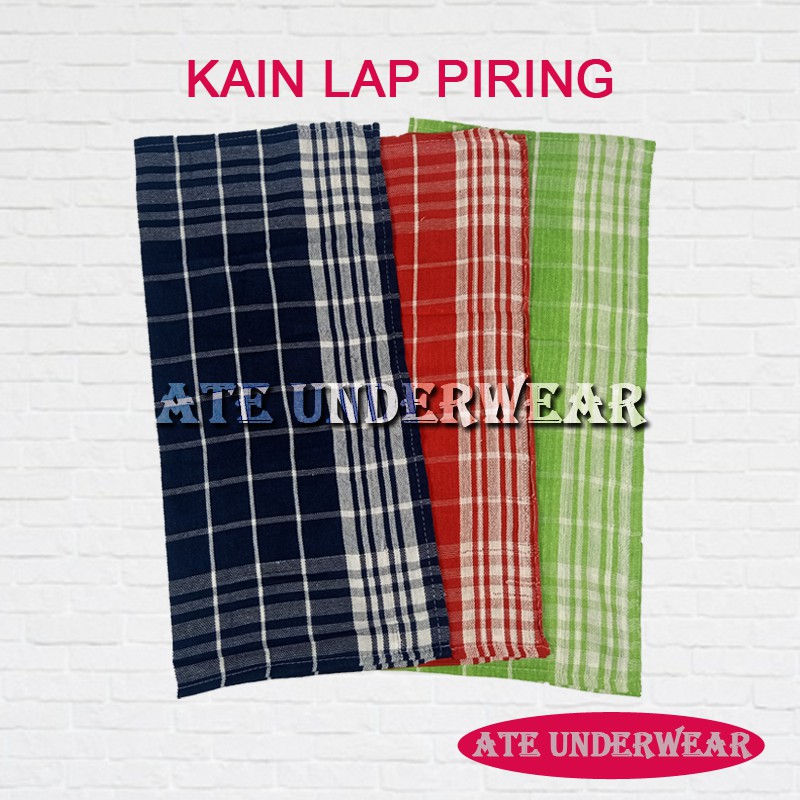 AT185-Kain Lap Piring warna/kain serebet/lap dapur