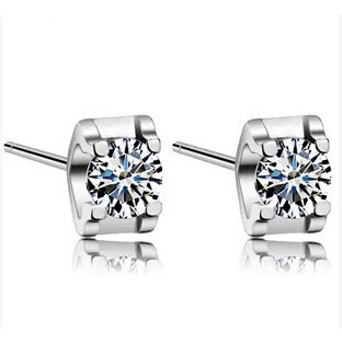 925 anting-anting perak murni, Busana sederhana, Anting-Anting wanita, Perhiasan Fashion Korea, Aksesoris telinga ED005-24